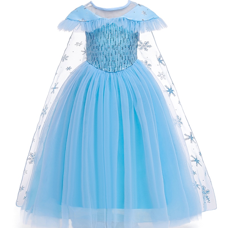 Baige ผลิตภัณฑ์ใหม่ Princess Costume Kids Masquerade Elsa Anna Fashion Girl Party Party Dress Girls