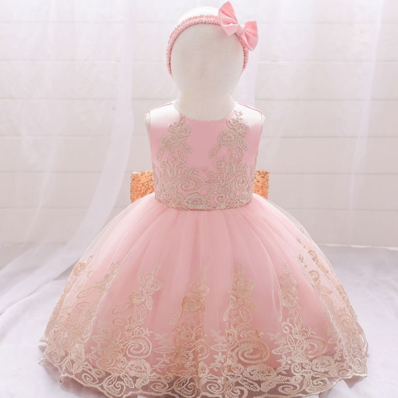 baige ลูกไม้ใหม่ Frock Kids Party สวมใส่ 0-6 ปีสาวดอกไม้วันเกิดปาร์ตี้บอล gown l2023xz