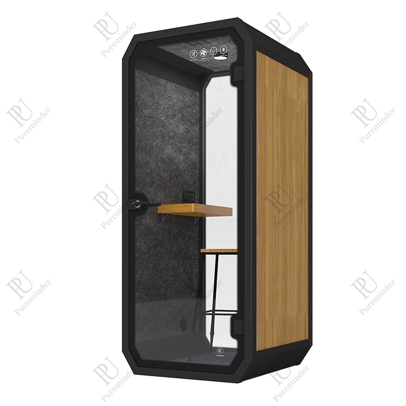 PureMinder S Size Soundproof Booth ส่วนตัวความเป็นส่วนตัวแบบพกพาความเงียบสำหรับแอปพลิเคชันกลางแจ้ง