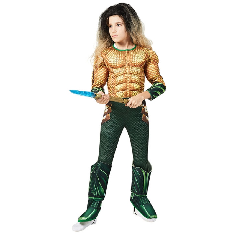 เด็กการ์ตูนซูเปอร์ฮีโร่ Aquaman กล้าม