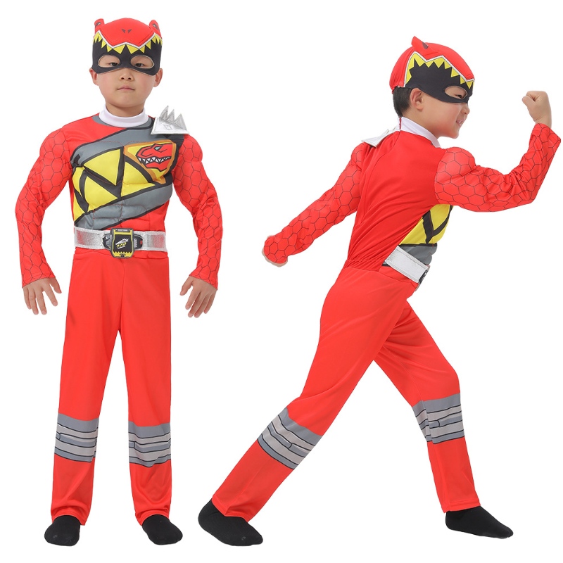 Red Power Rangers เครื่องแต่งกายสำหรับเด็กวัยหัดเดินอย่างเป็นทางการได้รับใบอนุญาต Red Ranger