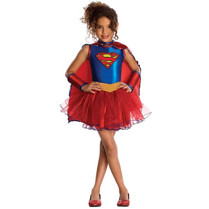 Sale Sale Justice League Child \\ s Supergirl Tutu Dress Halloween Costumes สำหรับสาว ๆ