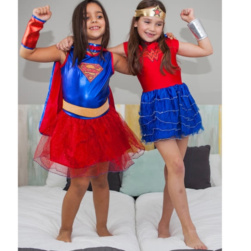 Sale Sale Justice League Child \\ s Supergirl Tutu Dress Halloween Costumes สำหรับสาว ๆ