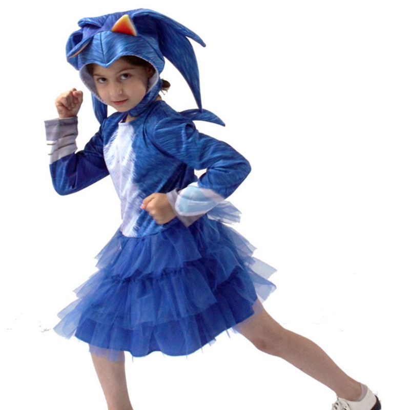 Sonic Hedgehog Girls Cossplay Clothing and Dress ของเด็ก ๆ