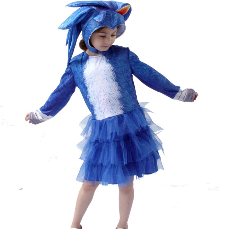 Sonic Hedgehog Girls Cossplay Clothing and Dress ของเด็ก ๆ