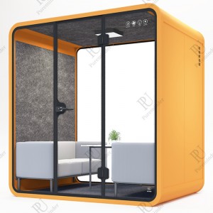 PureMinder L Size Soundproof Booth ความเงียบแบบพกพาส่วนตัวสำหรับการประชุมสำนักงานและกลางแจ้ง