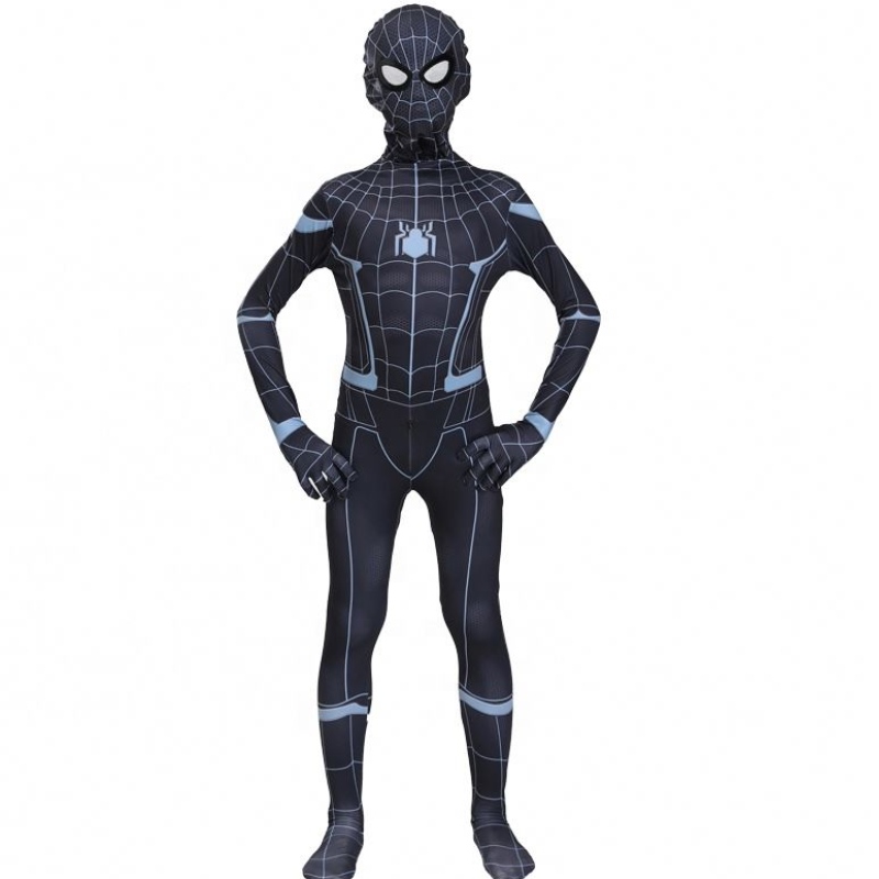 Masking Shadow Spider Mask TV&film Avenger Halloween Cosplay เสื้อผ้าสำหรับเด็ก&adults superhero black spiderman ชุดสูท