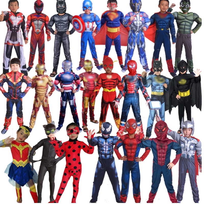 Halloween Children \\ S Party Kids Costume Boys and Girls Cossplay Superhero Costume