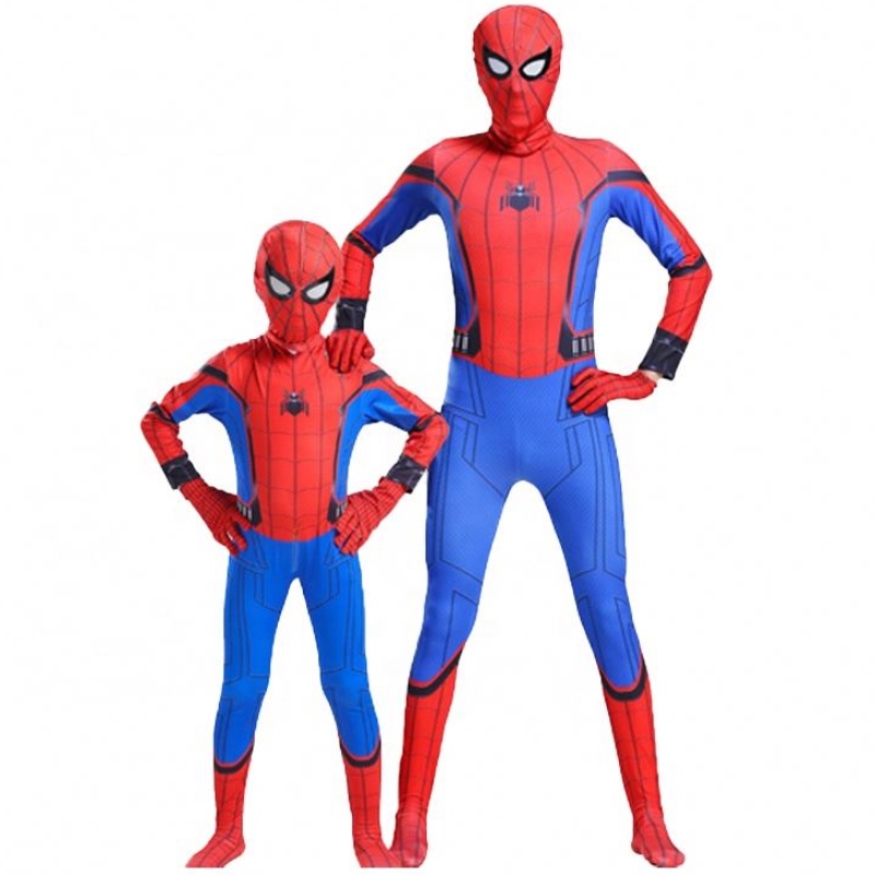 เกมทีวีเกมบอดี้สูท-เด็ก-คู่ขนานจักรวาล Black Spider Jumpsuit ผู้ใหญ่อนิเมะคอสเพลย์ Spiderman Halloween เครื่องแต่งกาย