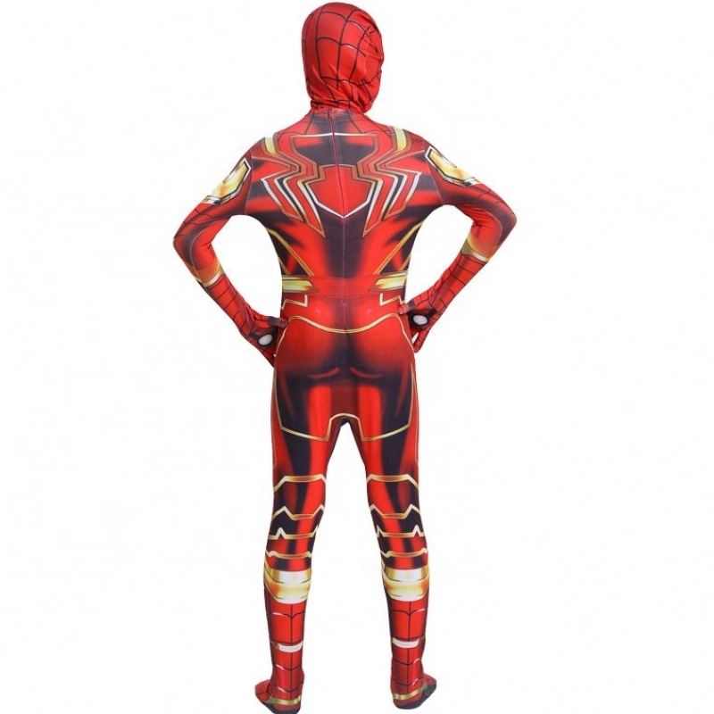 ชุดฮัลโลวีนต่างๆการแสดงเด็กสวมชุดสแปนเด็กซ์ทีวี&movie Spiderman Kids Superhero Costumes