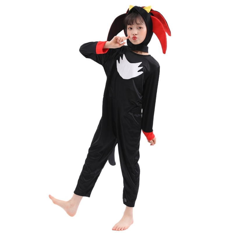 Kids Black Hedgehog เครื่องแต่งกาย Jumpsuit สำหรับเด็กเด็ก