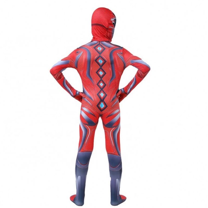 หลายสีห้า Beast Jumpsuit Halloween Carnival Party Cossplay Power Ranger เครื่องแต่งกายสำหรับเด็กผู้ชาย