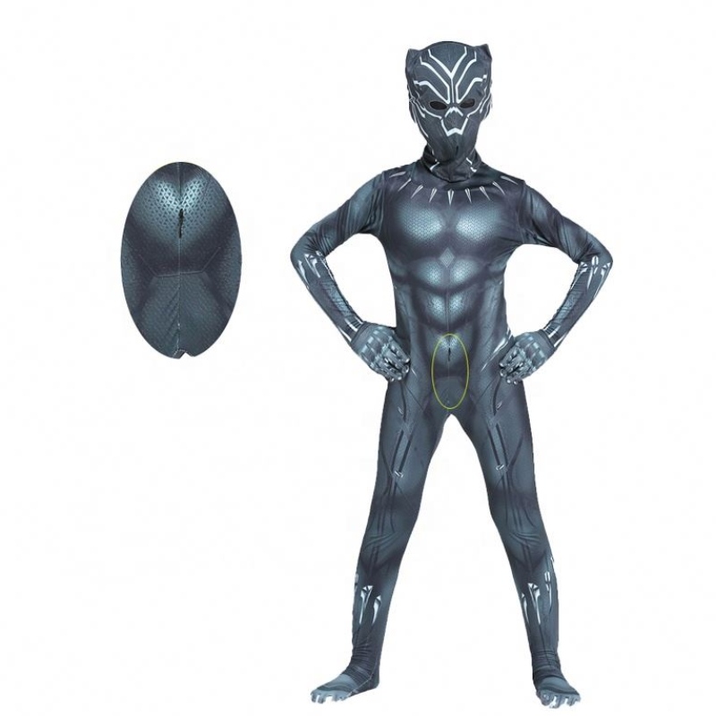 Hot Marvel Africa Halloween Wakanda Forever Zentai Suit สำหรับเด็ก ๆ