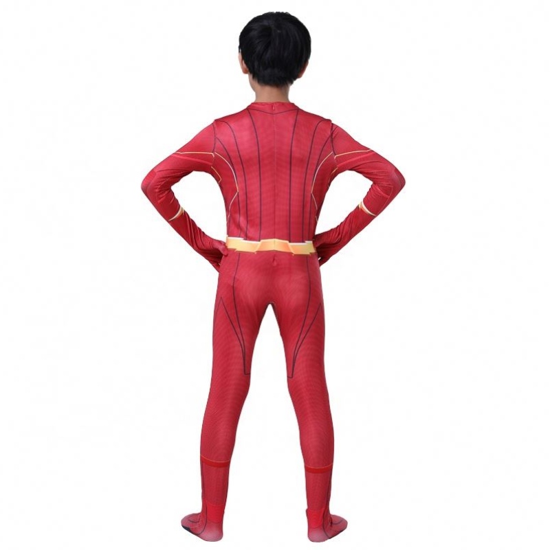 โรงงาน Direct Superhero Outfit Halloween Party Cosplay TV&movie เครื่องแต่งกายอุปกรณ์ประกอบฉาก The Flash Man For Boys