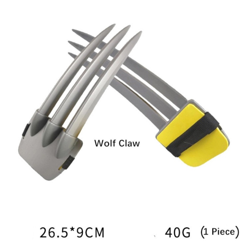 Wolverine Plastic Claw Facepiece Cloak Weapon Halloween Cosplay Party ของเล่นปาร์ตี้