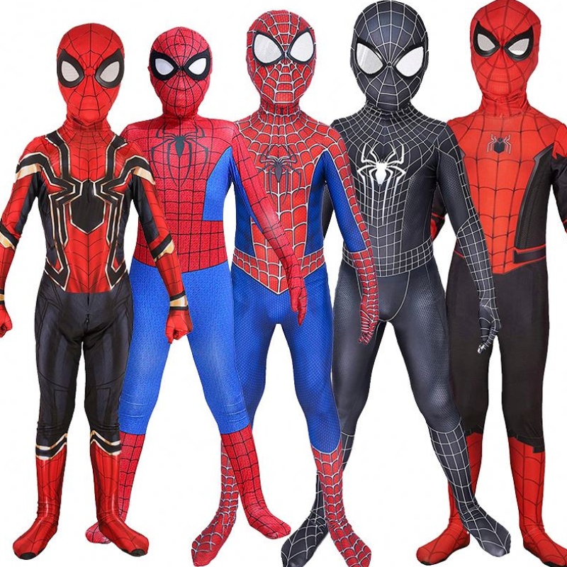 ซัพพลายเออร์เครื่องแต่งกายฮัลโลวีนขายส่ง Spider-Man เครื่องแต่งกายชุดเสื้อผ้าชุดคอสเพลย์ชุดแต่งกาย