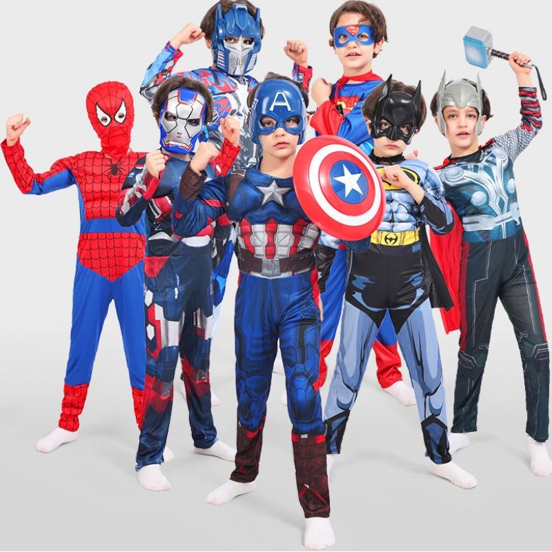 ในสต็อก Superhero Halloween Costume Kids