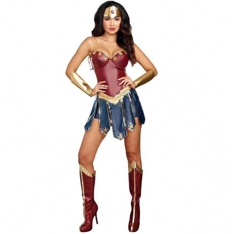 2021 Party Sexy Wonder Woman Halloween ชุดสำหรับผู้ใหญ่