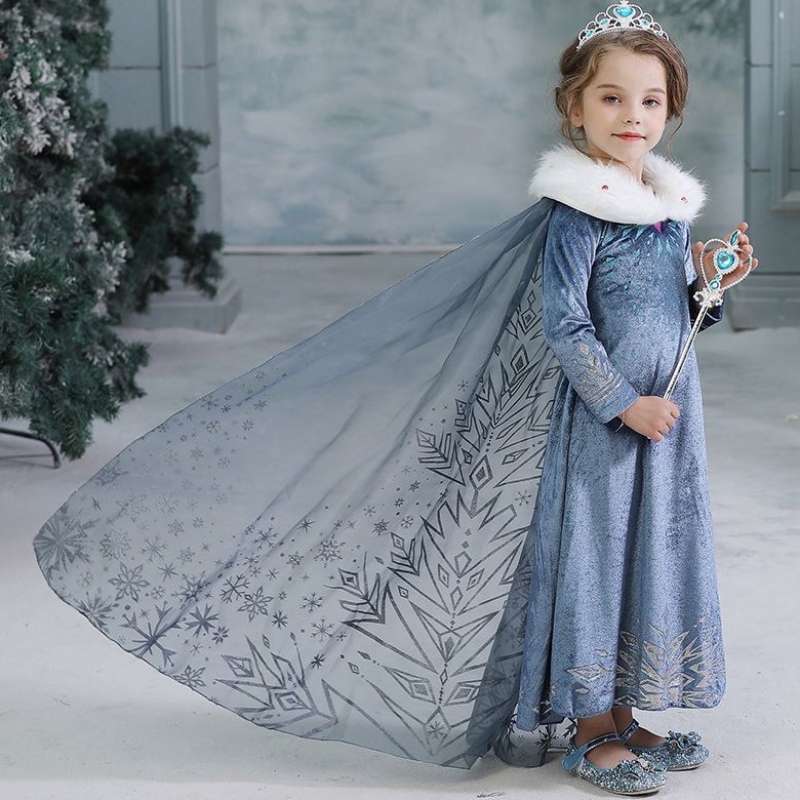Baige Cosplay Party Dress Up Princess Elsa Anna ชุดแฟชั่นชุดฮาโลวีนนางฟ้าเจ้าหญิงชุดเด็กชุดแฟนซี