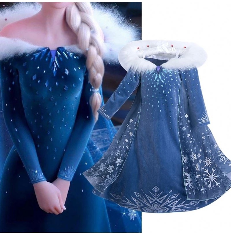 Baige Cosplay Party Dress Up Princess Elsa Anna ชุดแฟชั่นชุดฮาโลวีนนางฟ้าเจ้าหญิงชุดเด็กชุดแฟนซี