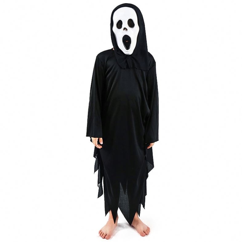 Halloween Scary Cosplay Suit Boys Creepy Phantom Dress Up Ghost Costume Halloween HCVM-003
