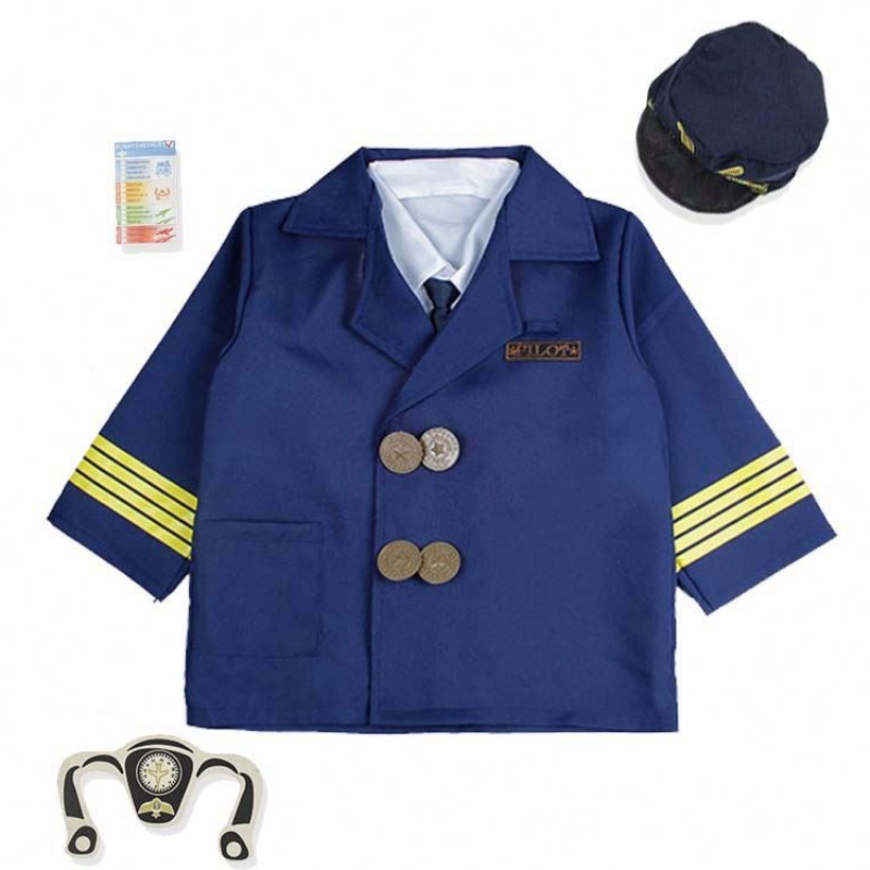 Boy Halloween Dress Up Set Kids Pilot เครื่องแต่งกายพร้อมอุปกรณ์เสริม HCBC-006