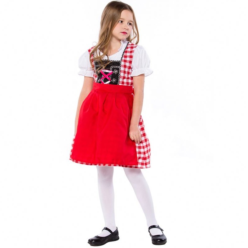 S-XL Child Germany Beer Festival Waiter Cosplay เครื่องแต่งกายเด็กชายและเด็กหญิง Oktoberfest เครื่องแต่งกายเด็กบทบาทเล่นเครื่องแบบ