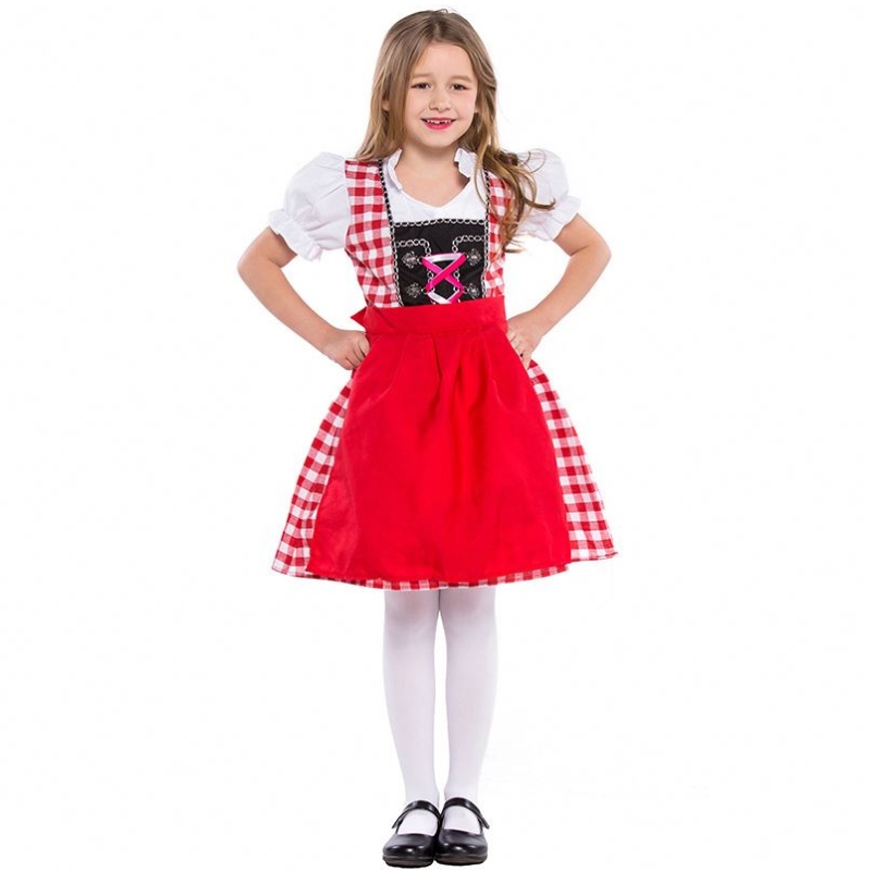 S-XL Child Germany Beer Festival Waiter Cosplay เครื่องแต่งกายเด็กชายและเด็กหญิง Oktoberfest เครื่องแต่งกายเด็กบทบาทเล่นเครื่องแบบ