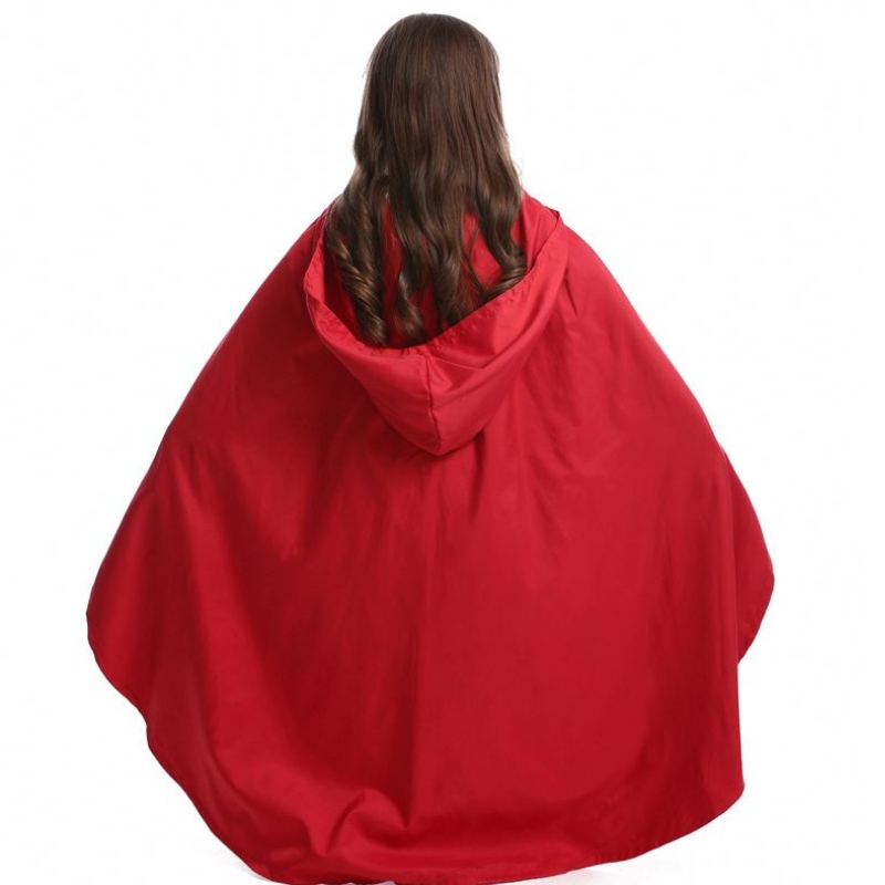 Halloween Purim Girl Girl Classic Little Red Riding Hood ชุดแต่งกาย Cape Fantasy Fancy Dress