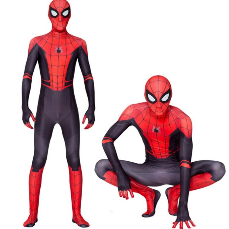 เกมเกมเครื่องแต่งกายแม่-เด็กคู่ขนานจักรวาล Black Spider Jumpsuit สำหรับผู้ใหญ่อนิเมะคอสเพลย์ Spiderman Halloween เครื่องแต่งกาย