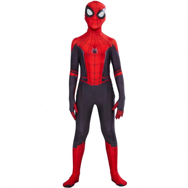 Iron Spider Cossplay ที่น่าตื่นตาตื่นใจ Spiderman Miles Halloween เครื่องแต่งกาย Peter Parker Zentai Suit Superhero Bodysuit สำหรับเด็กผู้ใหญ่