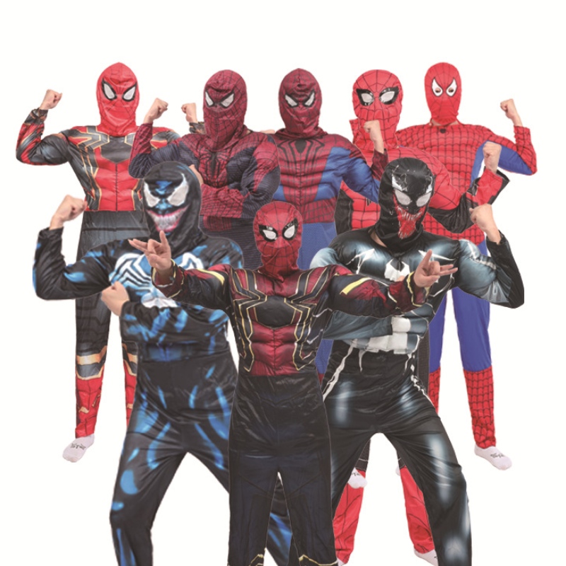 Super Hero Parent-Adult Pantyhose Adult \\ s Spider Man Pantyhose One-Piece Halloween Cosplay Costume การปรับแต่งการปรับแต่ง