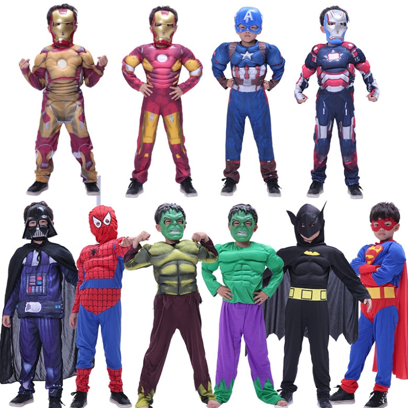 Fashion Cool American Movie Super Hero Cosplay Costume สำหรับความคิดปาร์ตี้สำหรับเด็ก