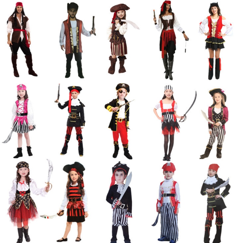 Amazon Hot Sale Cossplay Costume Halloween Pirate Party เสื้อผ้าสำหรับเด็ก