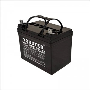 โรงงานโดยตรงขาย AGM 12V33AH LOND LIFE CYCLE CYCLE LEAD BATTE BATTED ของระบบสุริยจักรวาล