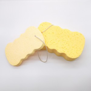 ฟองน้ำเยื่อไม้ฟองน้ำเซลลูโลสสำหรับใช้ในอ่างอาบน้ำ