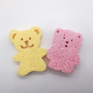 โฟมล้างหน้าฟองน้ำเซลลูโลสฟองน้ำหมี