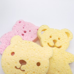 โฟมล้างหน้าฟองน้ำเซลลูโลสฟองน้ำหมี