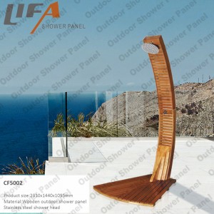 ฝักบัวอาบน้ํากลางแจ้ง cf5002 ฝักบัวไม้กลางแจ้งฝักบัวสวนฝักบัวแยกฝักบัวกลางแจ้ง