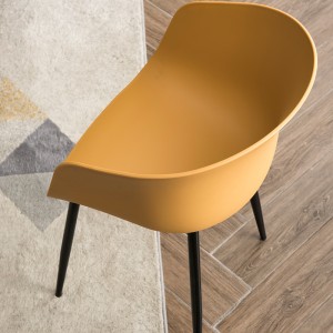 อิตาลีฝรั่งเศสพลาสติกคุณภาพสูงเปลือกห้องครัวห้องอาหารเก้าอี้พลาสติก