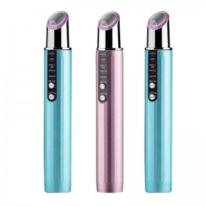 RF Beauty Eye Massager Stick Ems Eye Eye Instrument ความถี่คลื่นความถี่ร้อน&เครื่องดนตรีบีบอัดเย็นสำหรับการลดริ้วรอย, ต่อต้านการเขียน, วงกลมสีดำซีด...