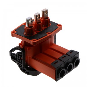 ยานพาหนะพลังงานใหม่ขั้วต่อกระแสไฟฟ้าสูง 200a 3 ข้อศอกข้อศอกข้อศอก