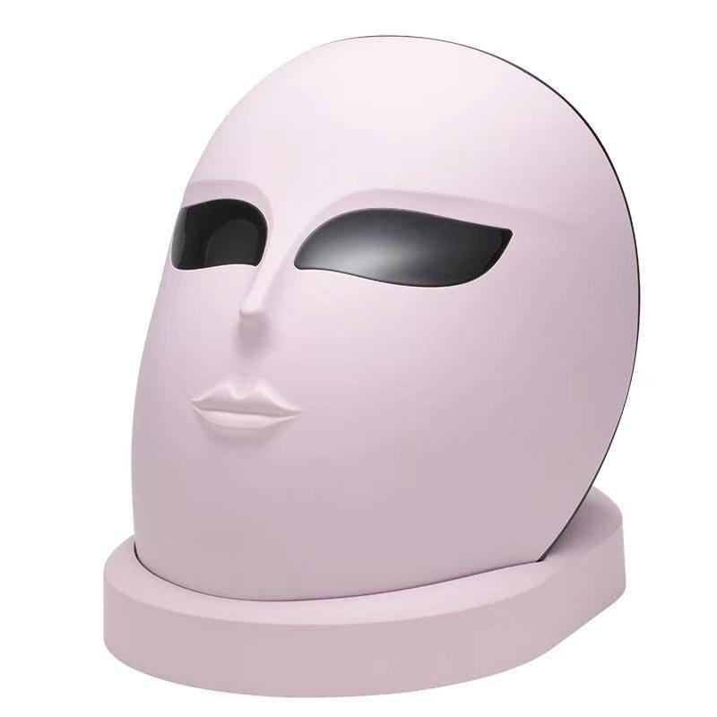 LED Face Mâsk Light Therapy 7 สีผิวการบำบัดการบำบัดด้วยไฟ LED LED Mâsk Light การดูแลผิวหน้าการดูแลผิวต่อต้านริ้วรอยริ้วรอยเหี่ยวย่นปรับโทนสีม้วนmâsk (สำหรับใบหน้า&คอ)