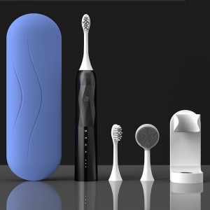 3D Professional Whitening Sonic Electric Toombrush, แปรงสีฟันไฟฟ้าแบบชาร์จไฟได้สำหรับผู้ใหญ่และเด็ก, ตัวจับเวลาอัจฉริยะในตัว, ทำความสะอาดแปรงสีฟัน...