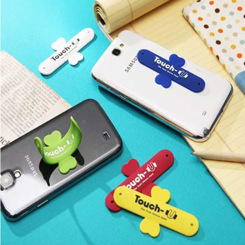 โทรศัพท์คุณภาพดี u silicone silicone smart personal stand holder personalized personal stand silicone slap holder