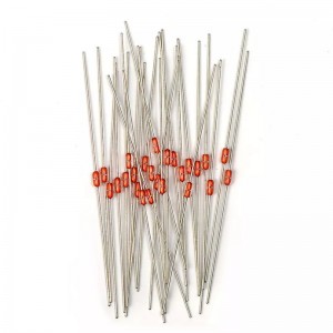 การวัดอุณหภูมิเทอร์มิสเตอร์เคลือบกระจกเคลือบกระจก MF58 NTC เทอร์มิสเตอร์