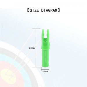 Elongarrow Archery Arrow Nock สำหรับคาร์บอนลูกศรอลูมิเนียม Arrow Archery Accessories Nock