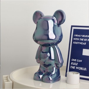 หมีหัวใจระเบิดเซรามิก