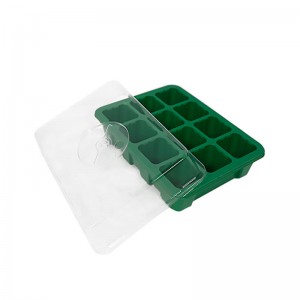 พลาสติก PS Mini Green House Seed Nursery Tray, ถาดงอกงอกขายส่งพร้อมฐานโดม/ฐาน