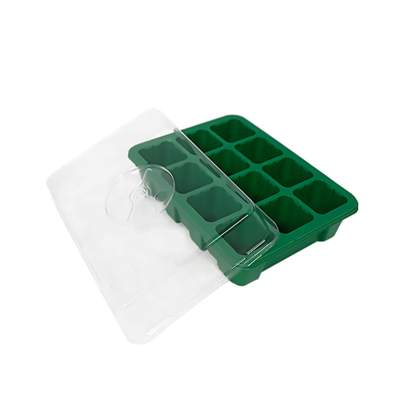 พลาสติก PS Mini Green House Seed Nursery Tray, ถาดงอกงอกขายส่งพร้อมฐานโดม/ฐาน